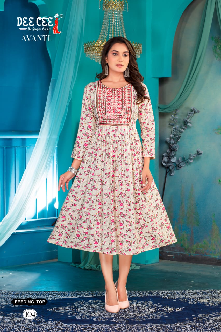 Avanti By Deecee Rayon Printed Kurtis Wholesale Price In Surat